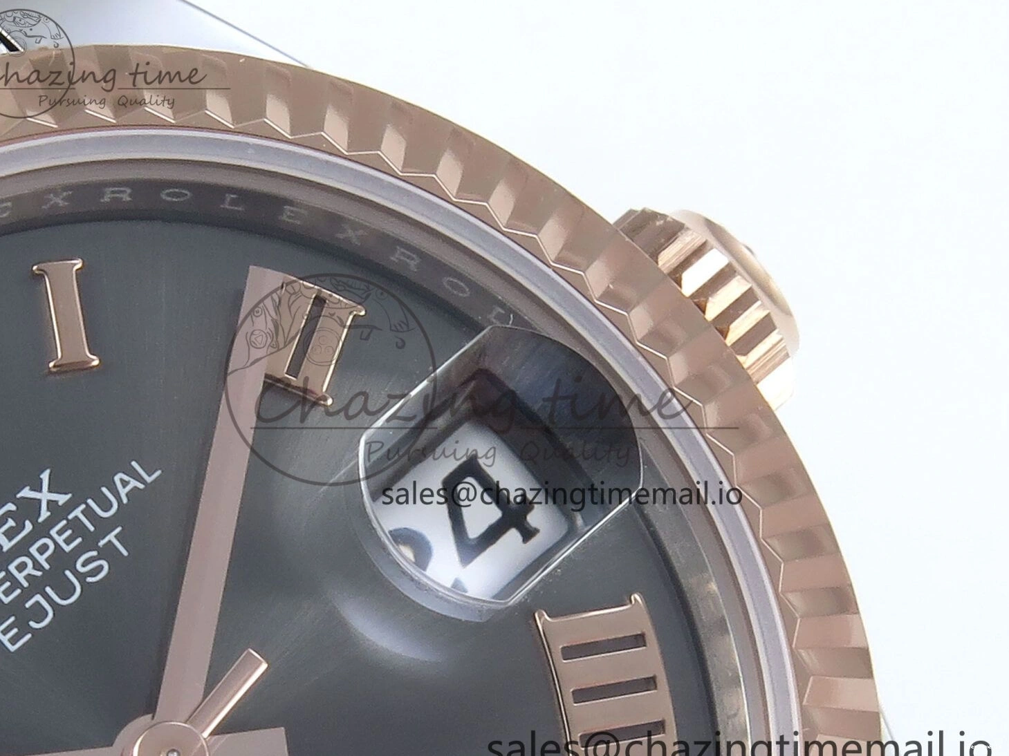 0106 StreetReady DateJust 31 278271 ARF 1:1 Best Edition 904L Steel Gray Roman Diamonds Dial on SS RG Jubilee Bracelet ETA 516